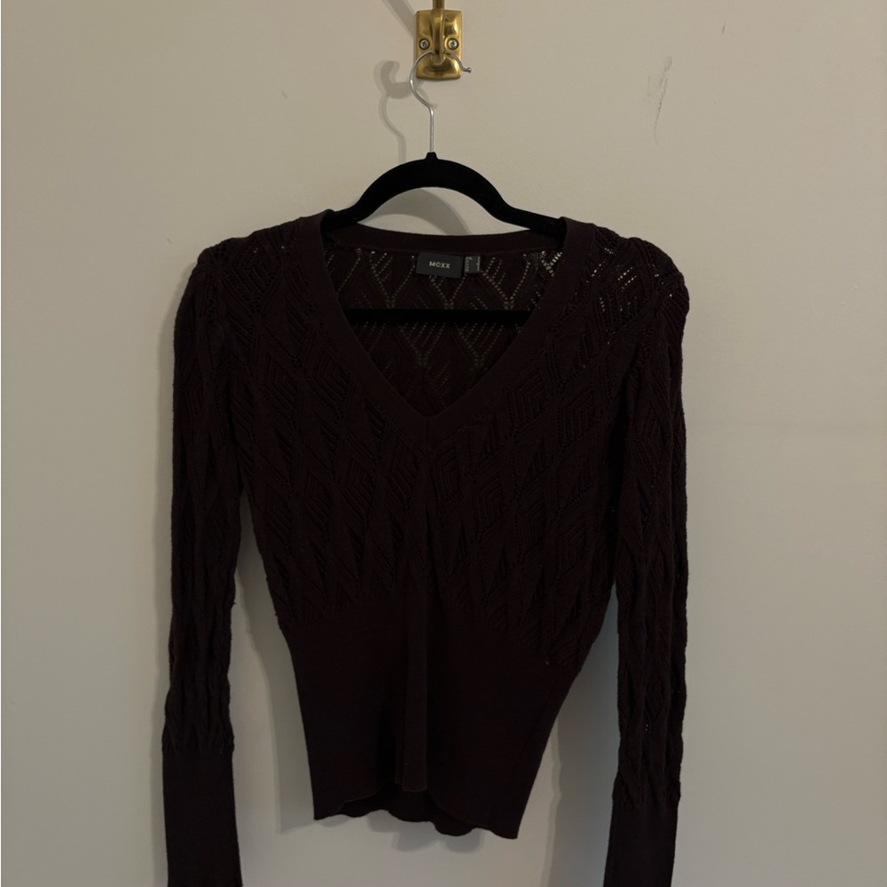 Mexx Dark Brown Knit Top